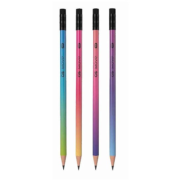 Lápis Preto HB Cis Move - Cores Sortidas