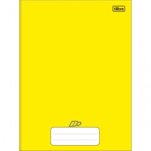 Caderno Brochura Capa Dura D+ Tilibra 96 Folhas - Amarelo