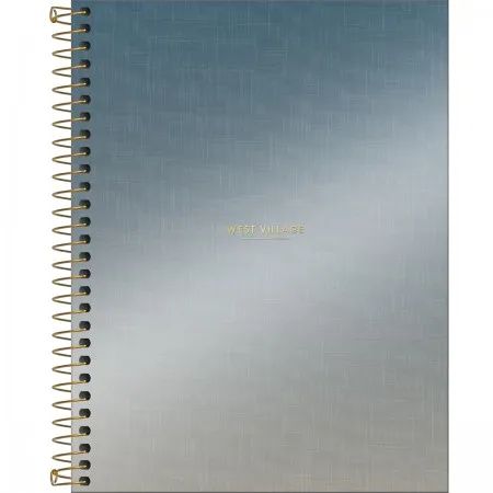 Caderno Capa Dura Colegial West Village 10 Materia Tilibra 160 Folhas - Capas Sortidas
