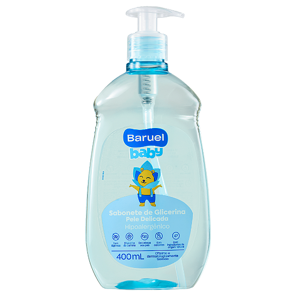 Sabonete Liquido Baruel Baby Glicerina Pele Delicada 400ml