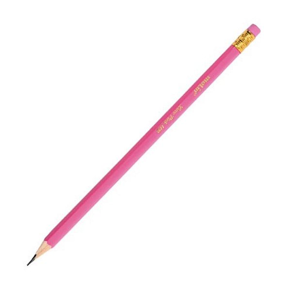 Lápis Preto Love Pink Com Borracha Molin