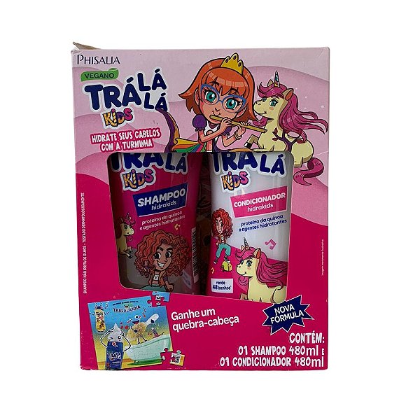 Kit Shampoo e Condicionador Trá Lá Lá Kids Hidrakids 480ml