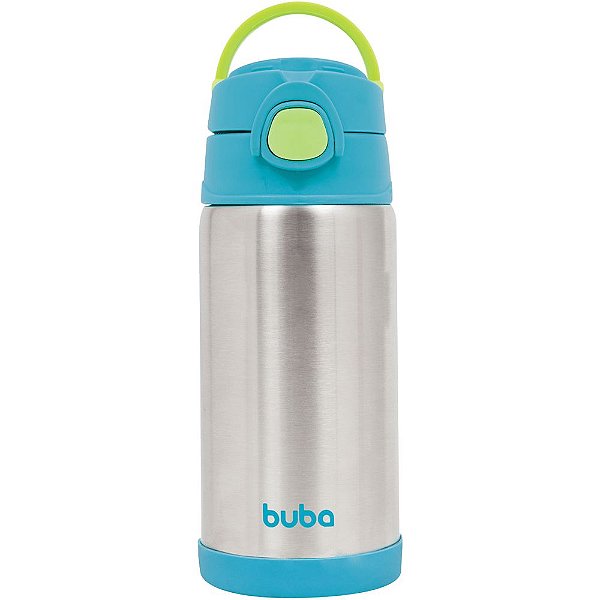 Garrafa Térmica Aço Inox Parede Dupla 400ml Infantil Buba Azul