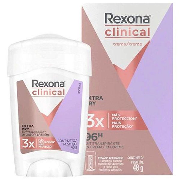 Desodorante Rexona Clinical Extra Dry 48g - Montreal Distribuidora