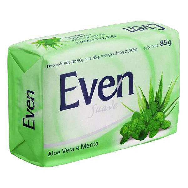 Sabonete Em Barra Even Suave Aloe Vera e Menta 85g