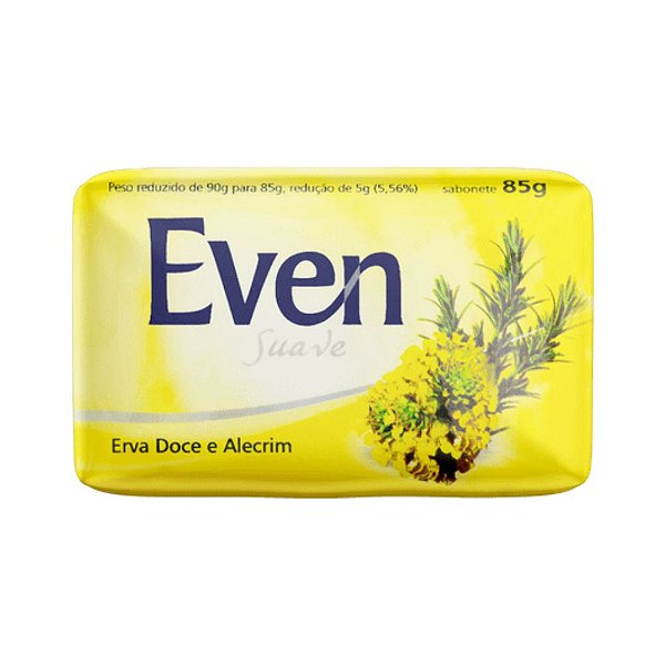 Sabonete Em Barra Even Suave Erva Doce e Alecrim  85g
