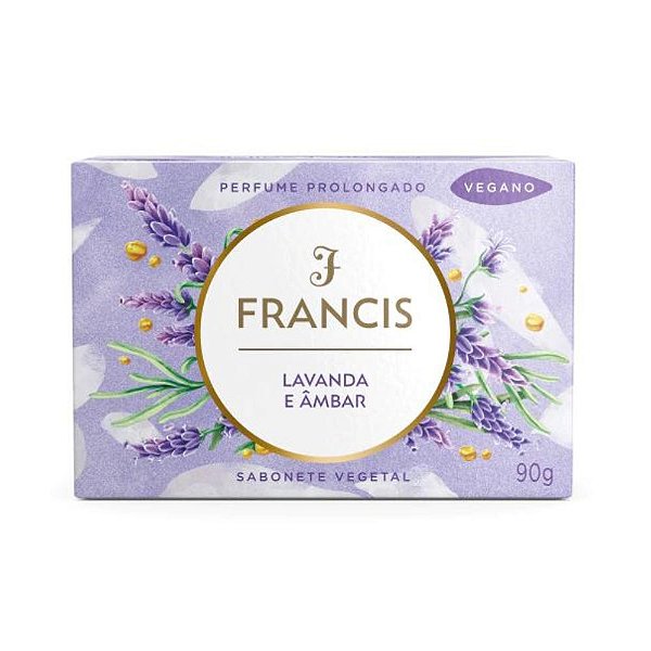 Sabonete Em Barra Francis Lavanda E Âmbar 90g