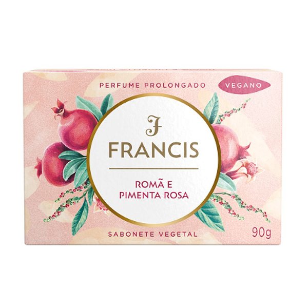 Sabonete Em Barra Francis Romã E Pimenta Rosa 90g
