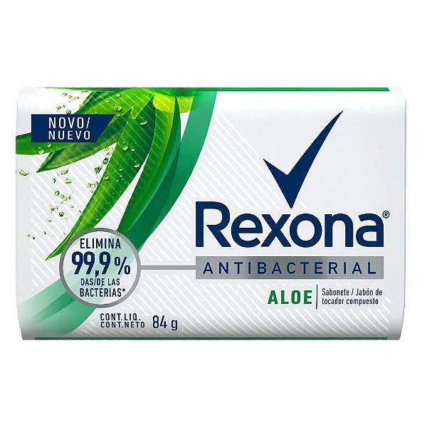 Sabonete Em Barra Rexona Antibacterial Aloe Vera 84g
