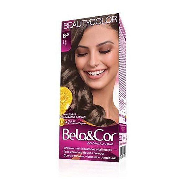 Coloração Creme Bela&Cor 6.0 Louro Escuro