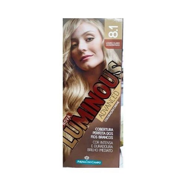 Coloração Creme Luminous Advanced 8.1 Louro Claro Acinzentado