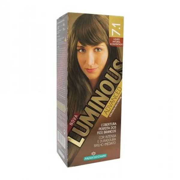 Coloração Creme Luminous Advanced 7.1 Louro Natural Acinzentado