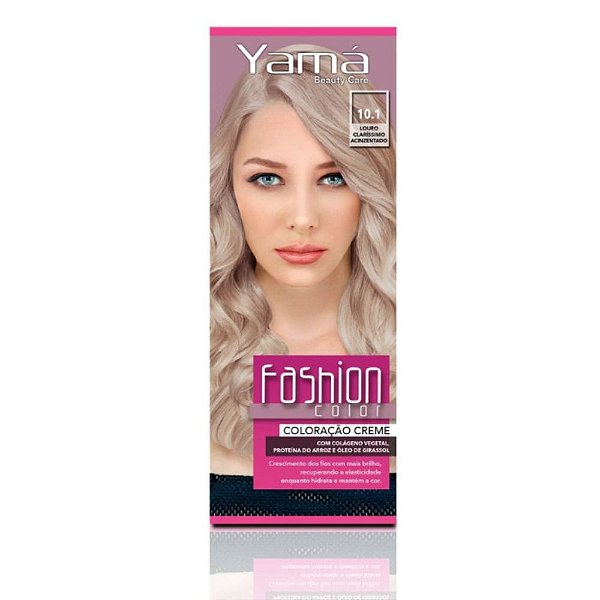Coloração Yamá Fashion Color 10.1 Louro Claríssimo Acinzentado