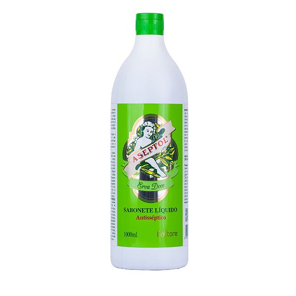 Aseptol Sabonete Liquido Antisséptico Erva Doce 1000ml Fattore