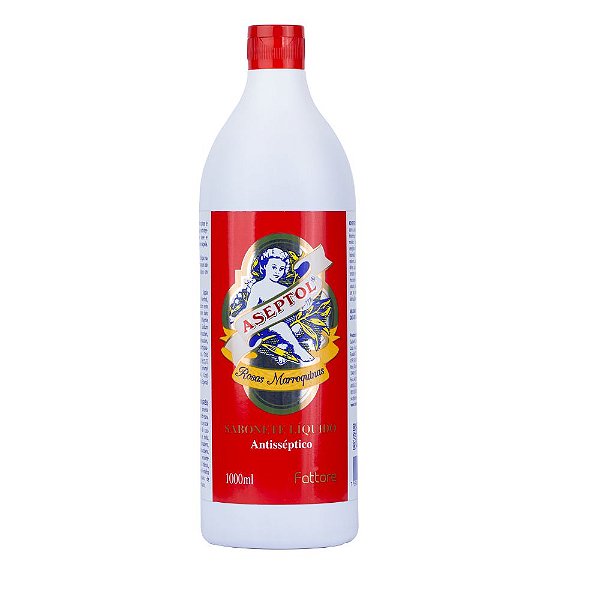 Aseptol Sabonete Liquido Antisséptico Rosas Marroquinas 1000ml Fattore