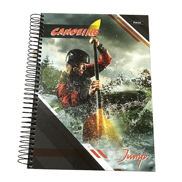 Caderno Universitário Capa Dura Foroni Jump 10 Matérias Capas Sortidas