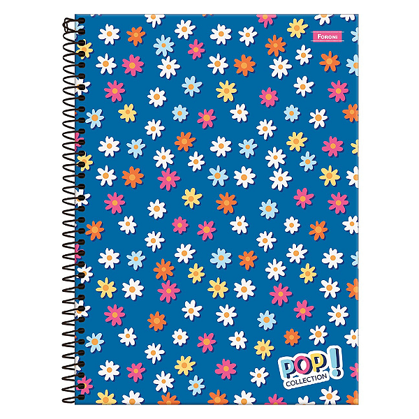 Caderno Universitário Capa Dura Foroni Pop Collection 12 Matérias Capas Sortidas
