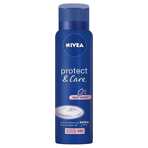 Desodorante Antitranspirante Aerosol Nivea Protect & Care 150ml