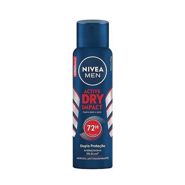Desodorante Antitranspirante Aerosol Nivea Men Dry Impact 150ml