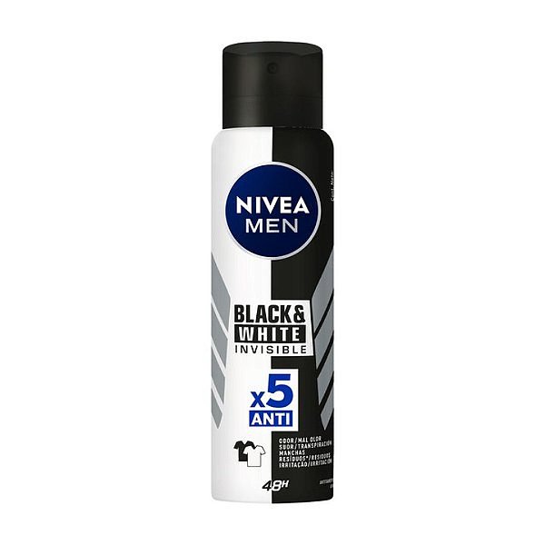 Desodorante Aerosol Nivea For Men Invisible For Black e White 150ml