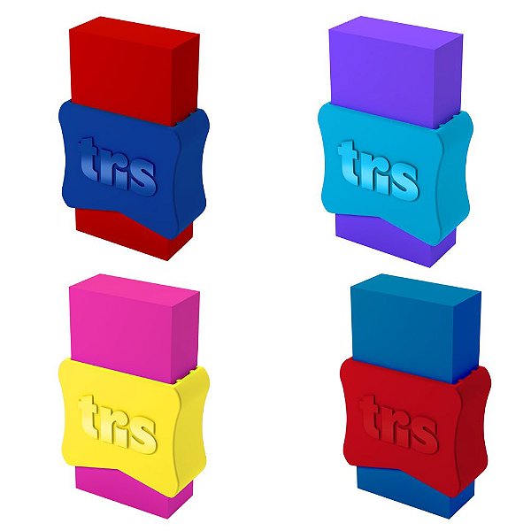 Borracha School Neon Cores Sortidas Tris