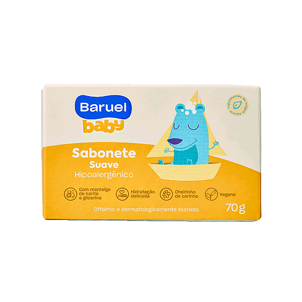 Sabonete Barra Baruel Baby Suave 70g
