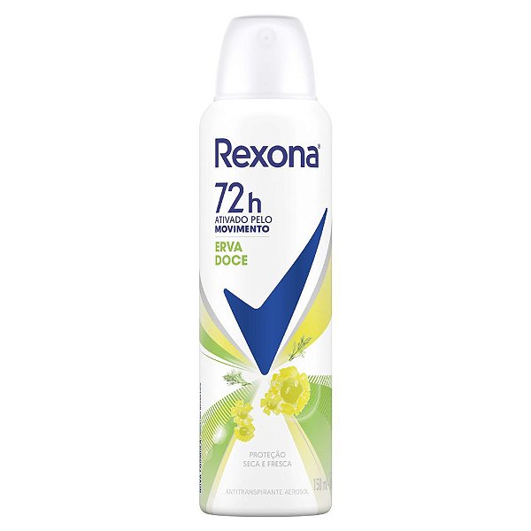 Desodorante Rexona Aerosol Erva Doce 72h 150ml