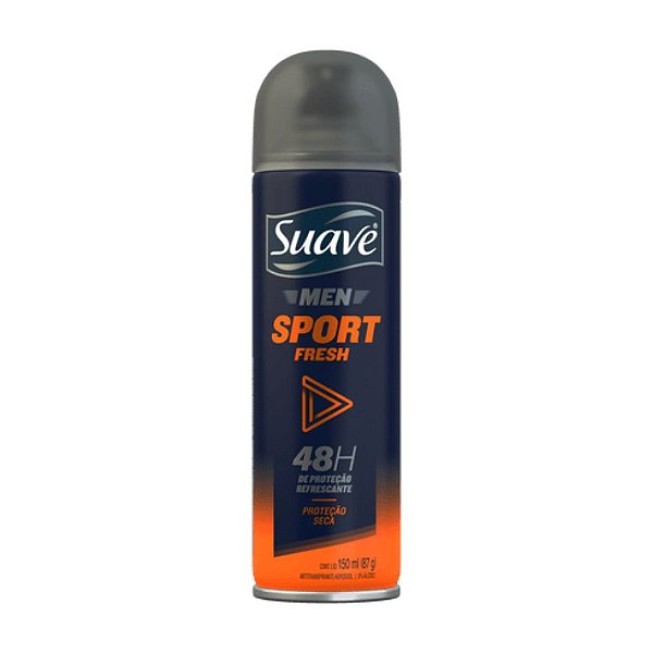 Desodorante Antitranspirante Aerosol Sport Fresh Suave Men 150ml