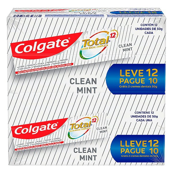 Creme Dental Colgate Total 12 50gr Leve12 Pague 10 Clean Mint