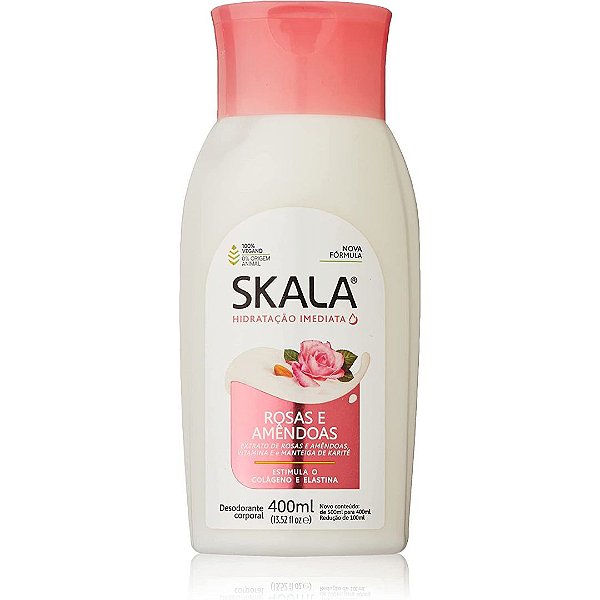 Skala Hidratante Desodorante Rosas e Amêndoas 400ml