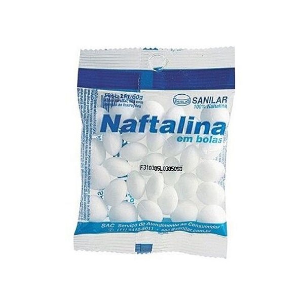 Naftalina em Bolas Sanilar 50g