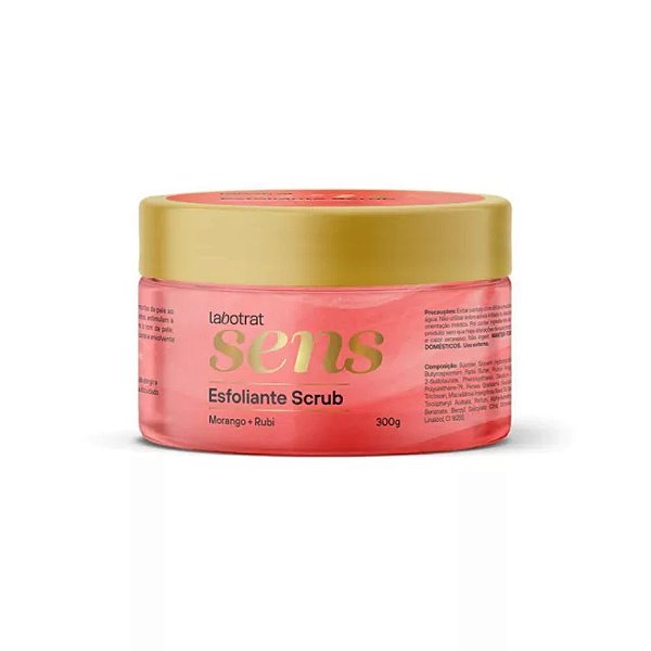 Esfoliante Scrub Morango & Rubi Sens 300g Labotrat