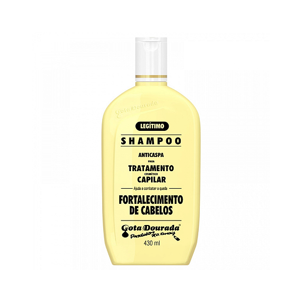 Shampoo Anticaspa Fortalecimento Gota Dourada 430ml