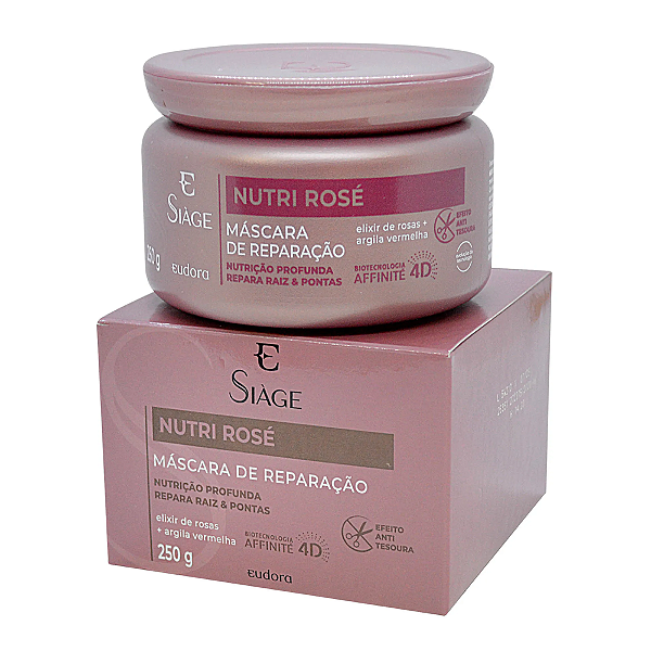Máscara Capilar Siàge Nutri Rosé 250g  Eudora