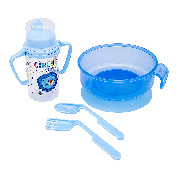 Kit Lolly Alimentação Azul 04 Peças 6+ Meses 7131-01