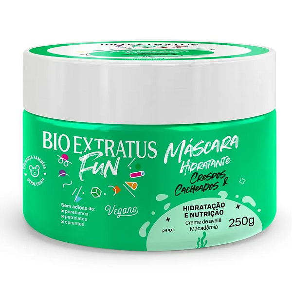 Máscara Crespos e Cacheados Fun Hidratação e Nutrição Bioextratus 250g