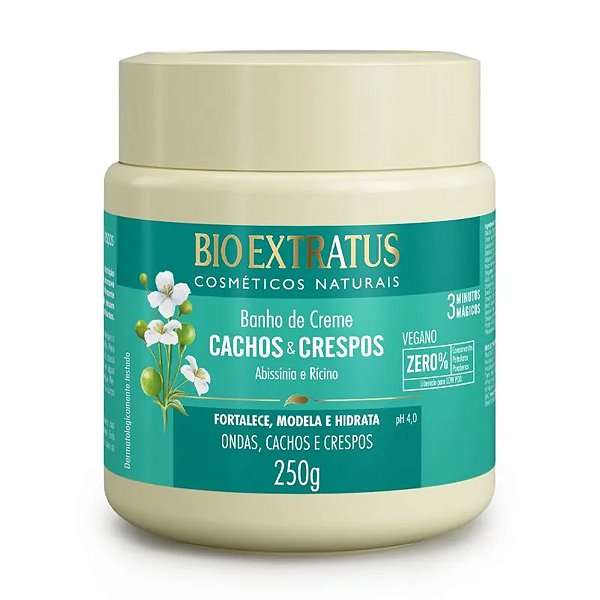 Banho de Creme Cachos & Crespos Bioextratus 250g