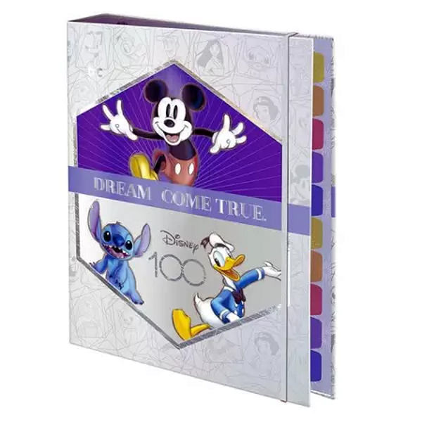 Dac Fichário Caderno Argolado Universitário Coleção Disney 100 Anos .