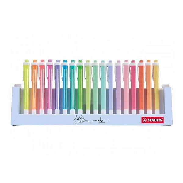 Caneta Marca Texto Stabilo Swing Cool Display com 18 Cores