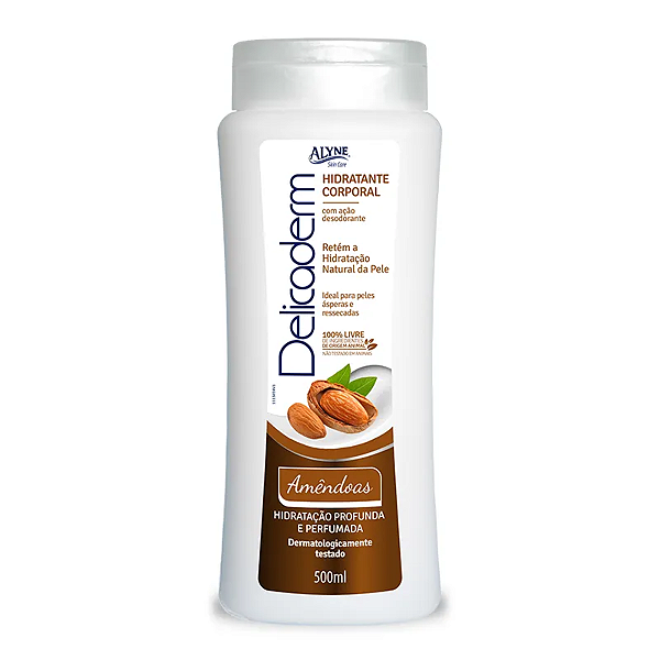 Alyne Hidratante Corporal Delicaderm Amêndoas 500ml