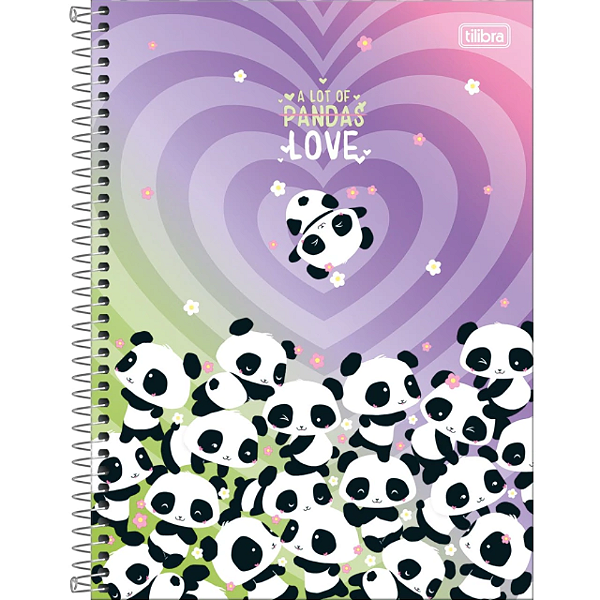 Caderno Espiral Capa Dura Universitário Tilibra 10 Matérias Lovely Friend Sortidos