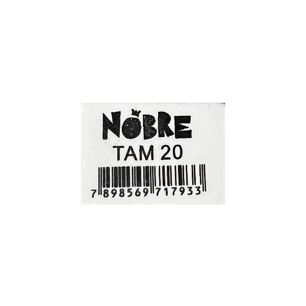 Borracha  Branca Tamanho 20 Nobre - 1 Unidade.