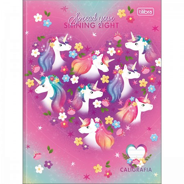 Caderno de Caligrafia Brochura Blink 40 folhas Capa Dura Sortidas