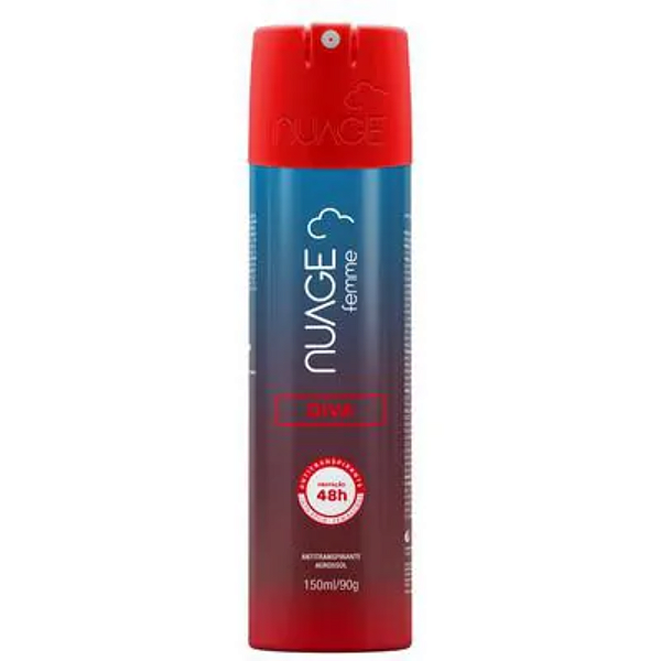 Desodorante Diva Feminino Aerossol Nuage 150ml..