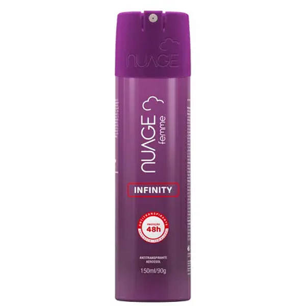 Desodorante Aerosol Nuage Infinity Feminino 48 Horas 150ml..