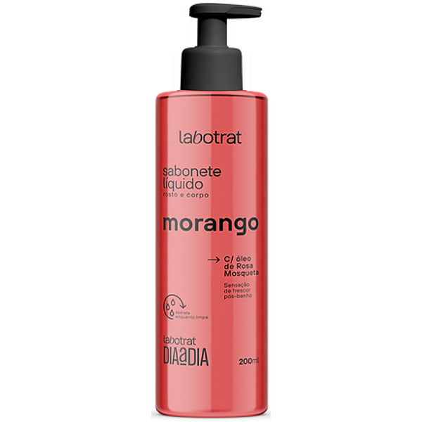 Sabonete Liquido Rosto e Corpo Melancia Labotrat 190 ml.