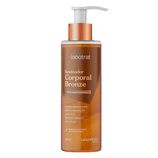 Iluminador Corporal Bronze Vai & Brilha Labotrat 190 ml