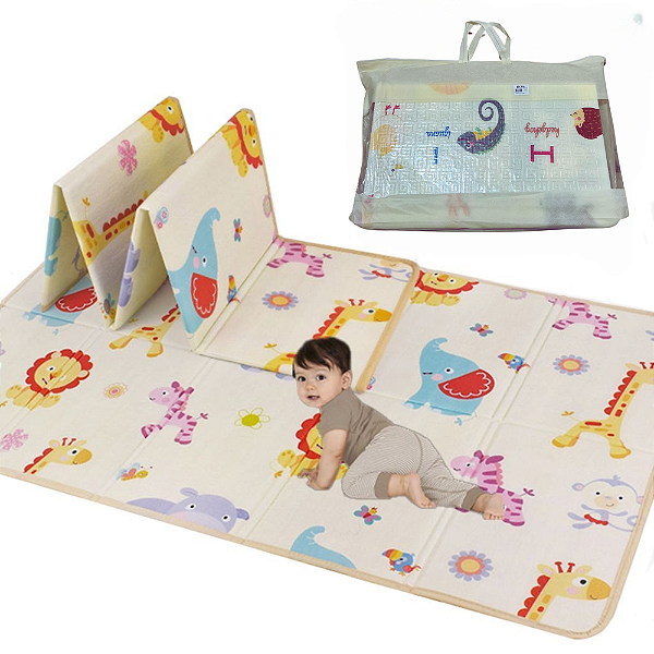 Tapete De Atividades Infantil Impermeável e Dobrável XPE 1,20m x 1,8m x  Estampas Sortidas Unissex