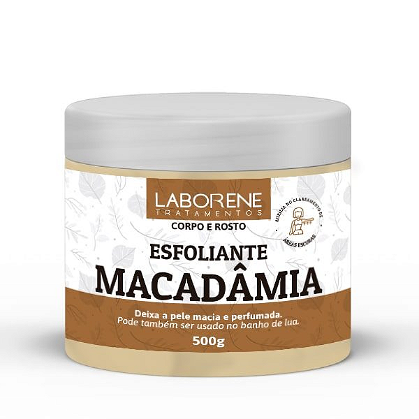 Esfoliante Rosto e Corpo Macadâmia 500g Laborene