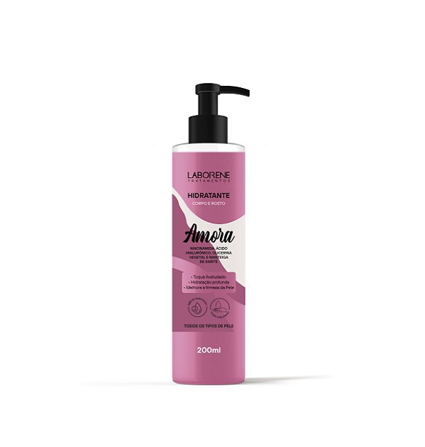 Hidratante Corpo e Rosto Amora 200ml Laborene.